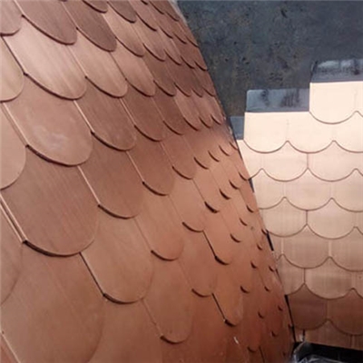 魚鱗型金屬復合瓦施工